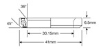 Roulement Enduro ACB 3645 1125 SS - 440c Stainless (Angular Contact) - 30,5x41,8x6,3 (36x45°)